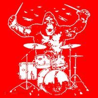 King Kong Playing Drums Santa Hat thumb 1