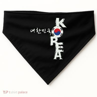 Korean Korea Souvenir USA-Made Doggie Bandana
