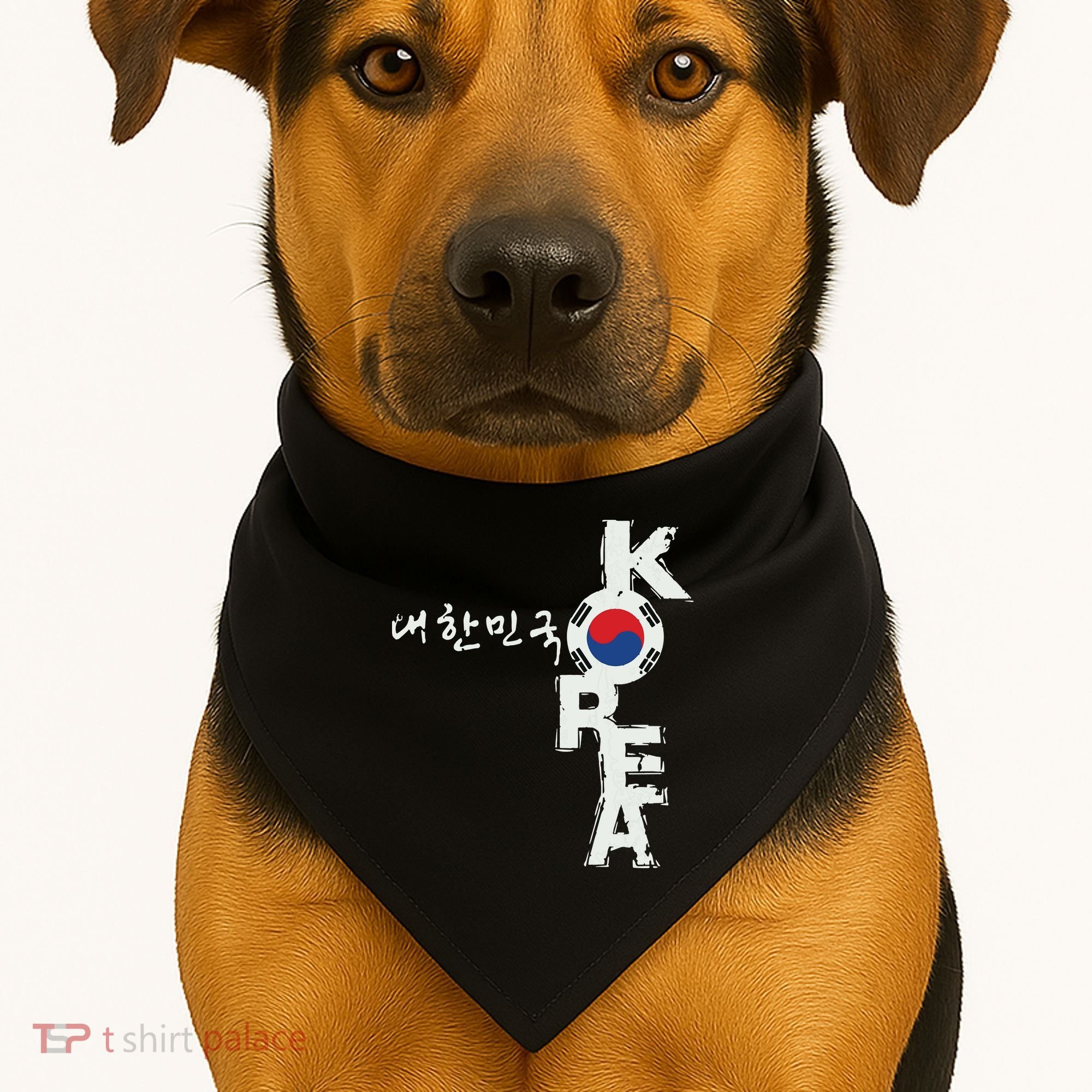 Korean Korea Souvenir USA-Made Doggie Bandana