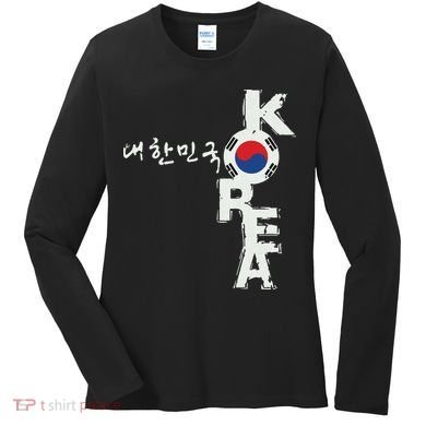 Korean Korea Souvenir Women's Long Sleeve Shirt