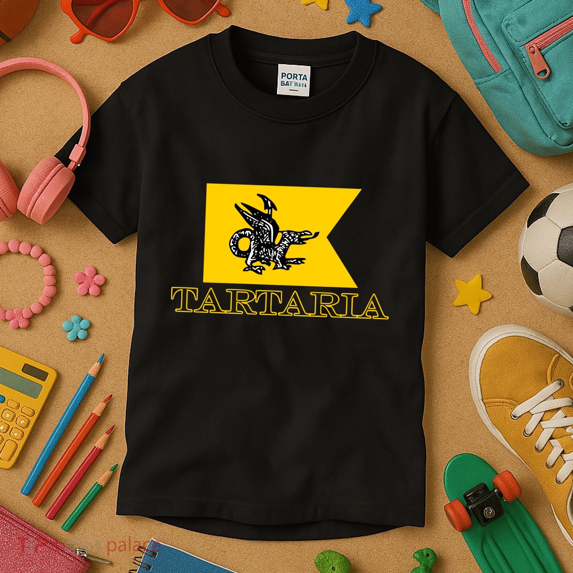 Keith K Tartaria Tartary Flag Kids T-Shirt