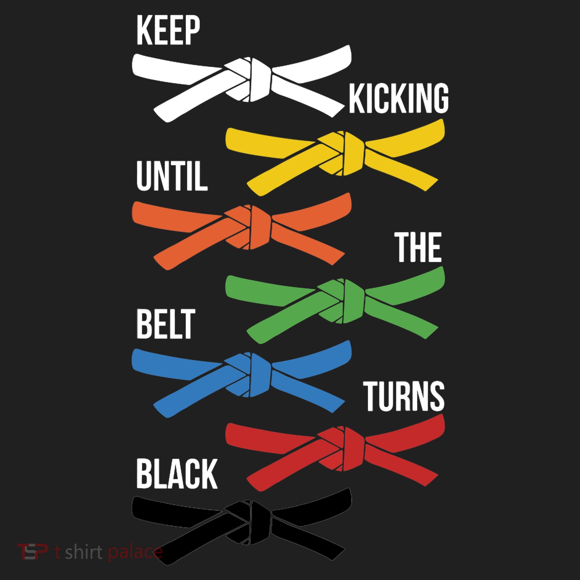 Keep Kicking Until The Beld Turns Black Taekwondo Women's Sweatshirt