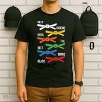 Keep Kicking Until The Beld Turns Black Taekwondo T-Shirt thumb 6