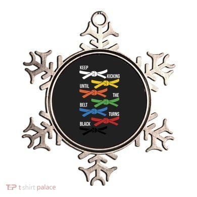 Keep Kicking Until The Beld Turns Black Taekwondo Ornament