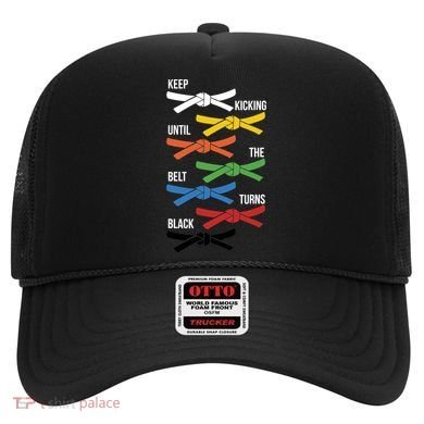 Keep Kicking Until The Beld Turns Black Taekwondo Hat