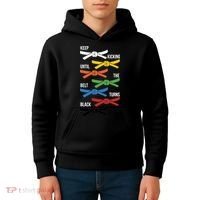 Keep Kicking Until The Beld Turns Black Taekwondo Kids Hoodie thumb 4