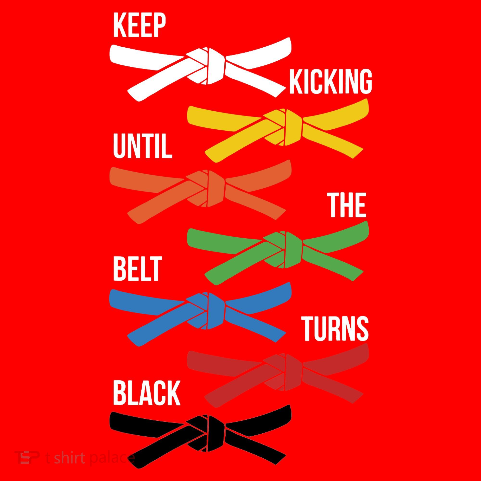 Keep Kicking Until The Beld Turns Black Taekwondo Santa Hat