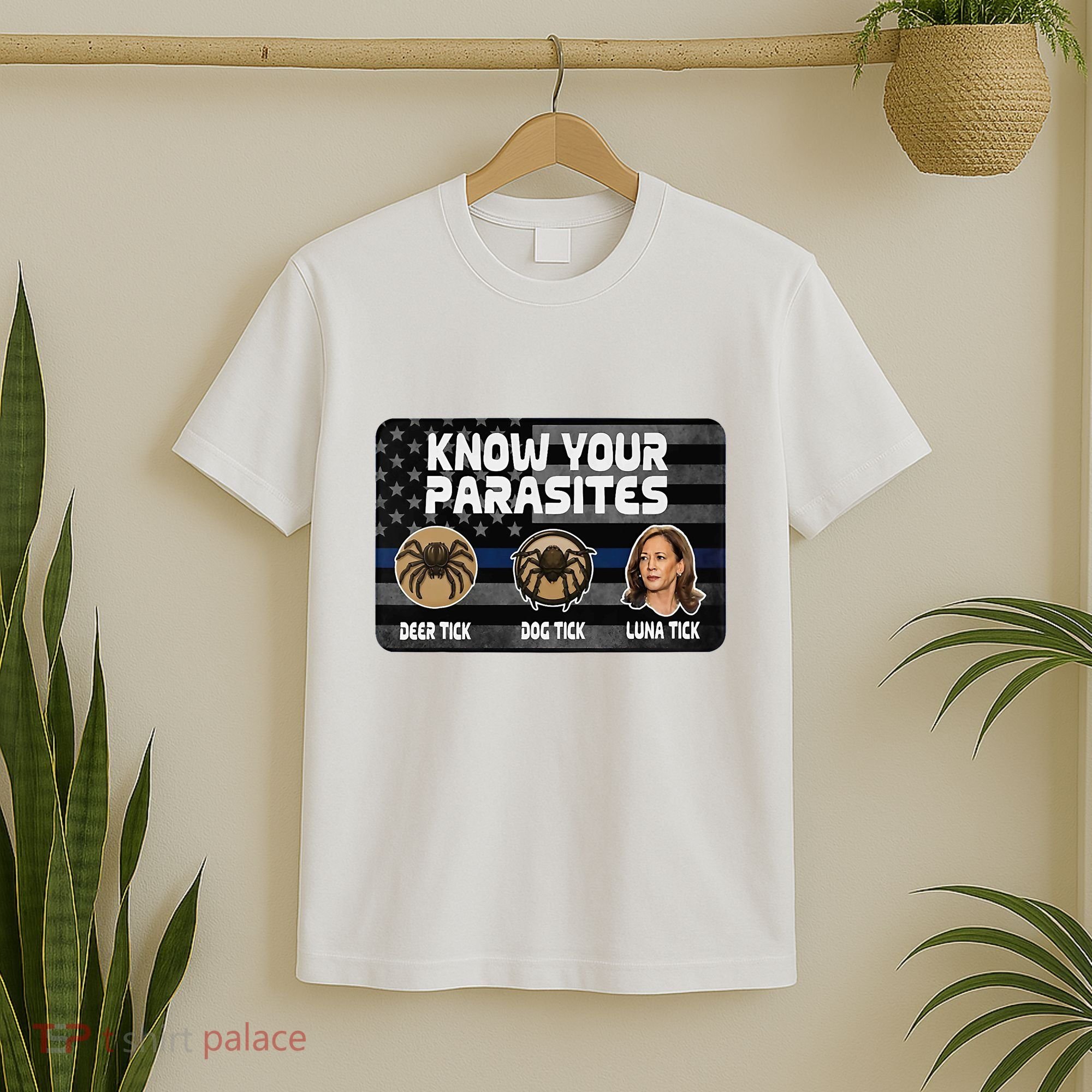Kamala Know Your Parasites Deer Tick Dog Tick Luna Tick T-Shirt