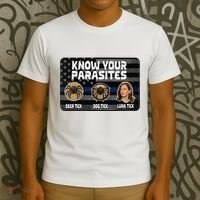 Kamala Know Your Parasites Deer Tick Dog Tick Luna Tick T-Shirt thumb 3