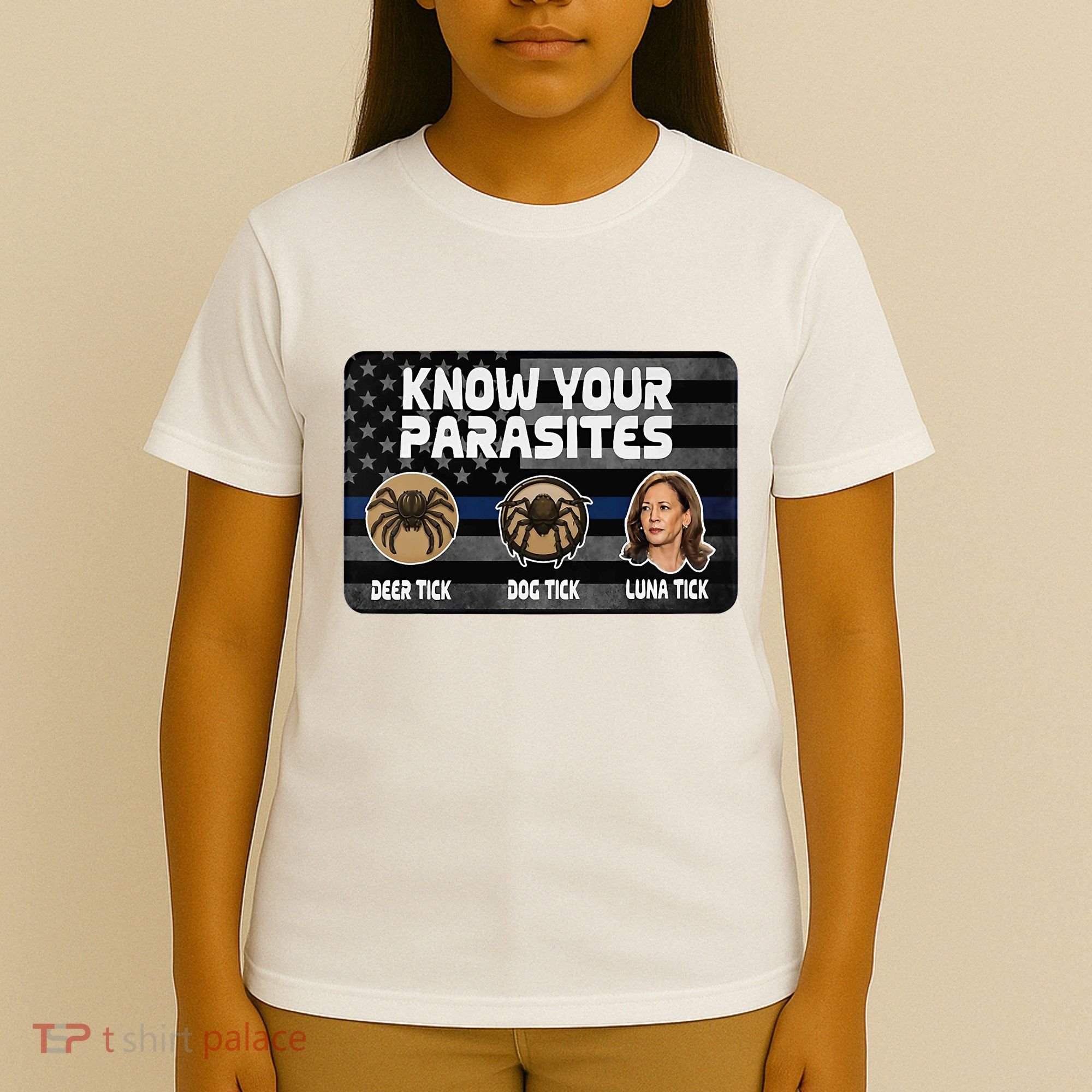 Kamala Know Your Parasites Deer Tick Dog Tick Luna Tick T-Shirt