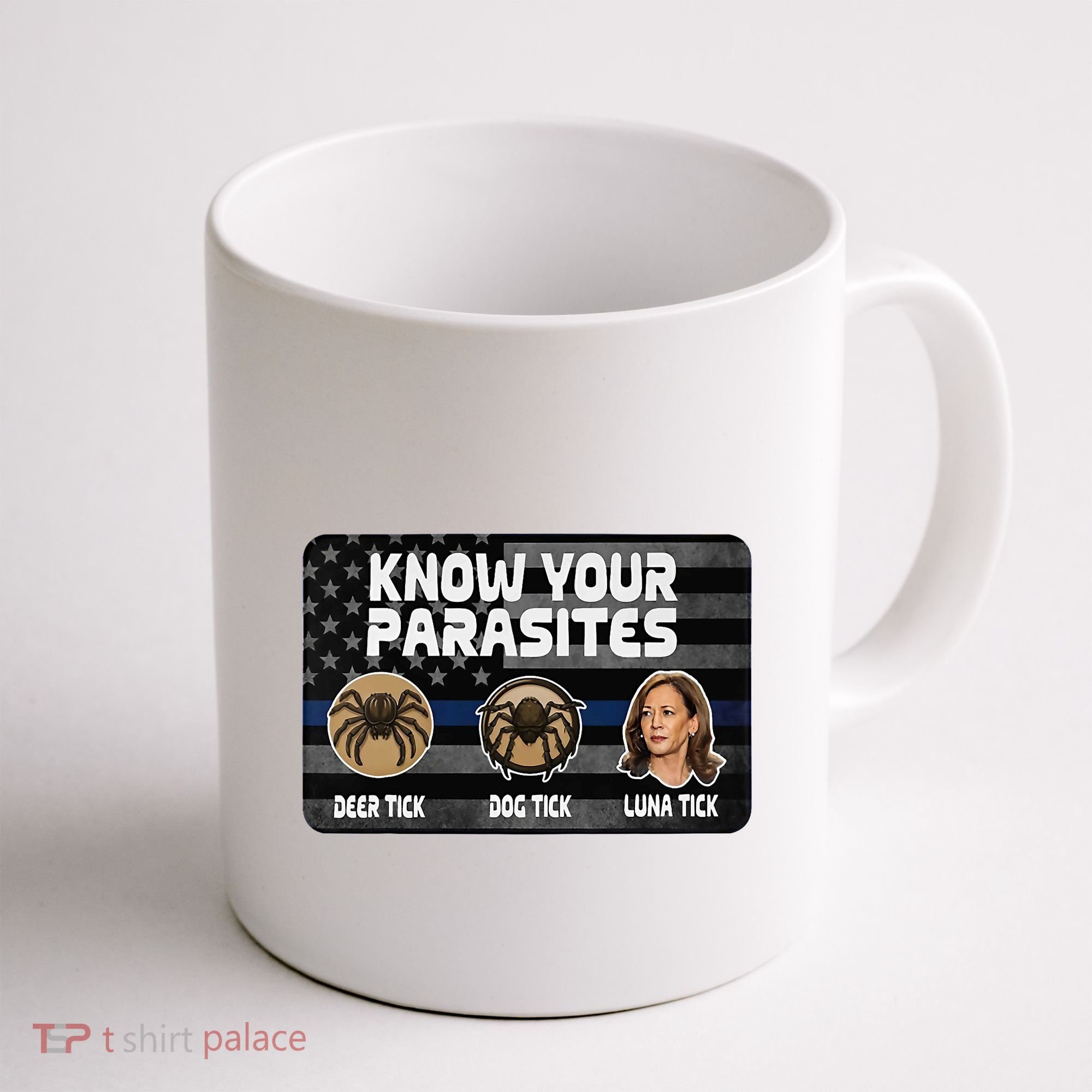 Kamala Know Your Parasites Deer Tick Dog Tick Luna Tick Coffee Mug