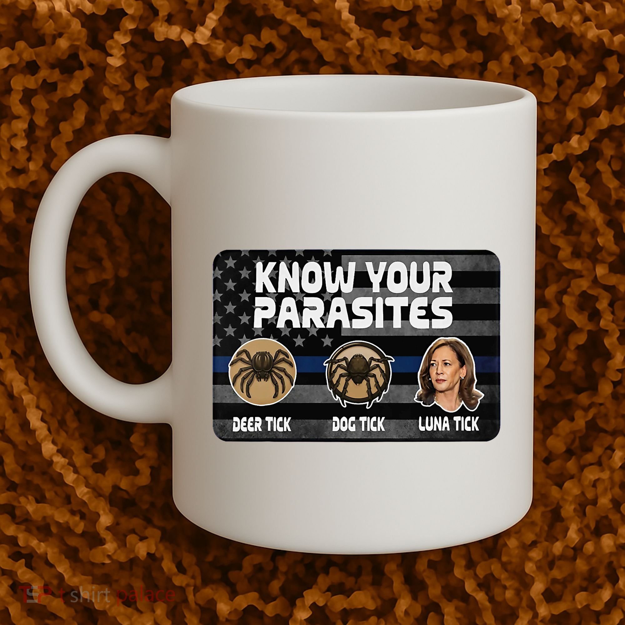 Kamala Know Your Parasites Deer Tick Dog Tick Luna Tick Coffee Mug