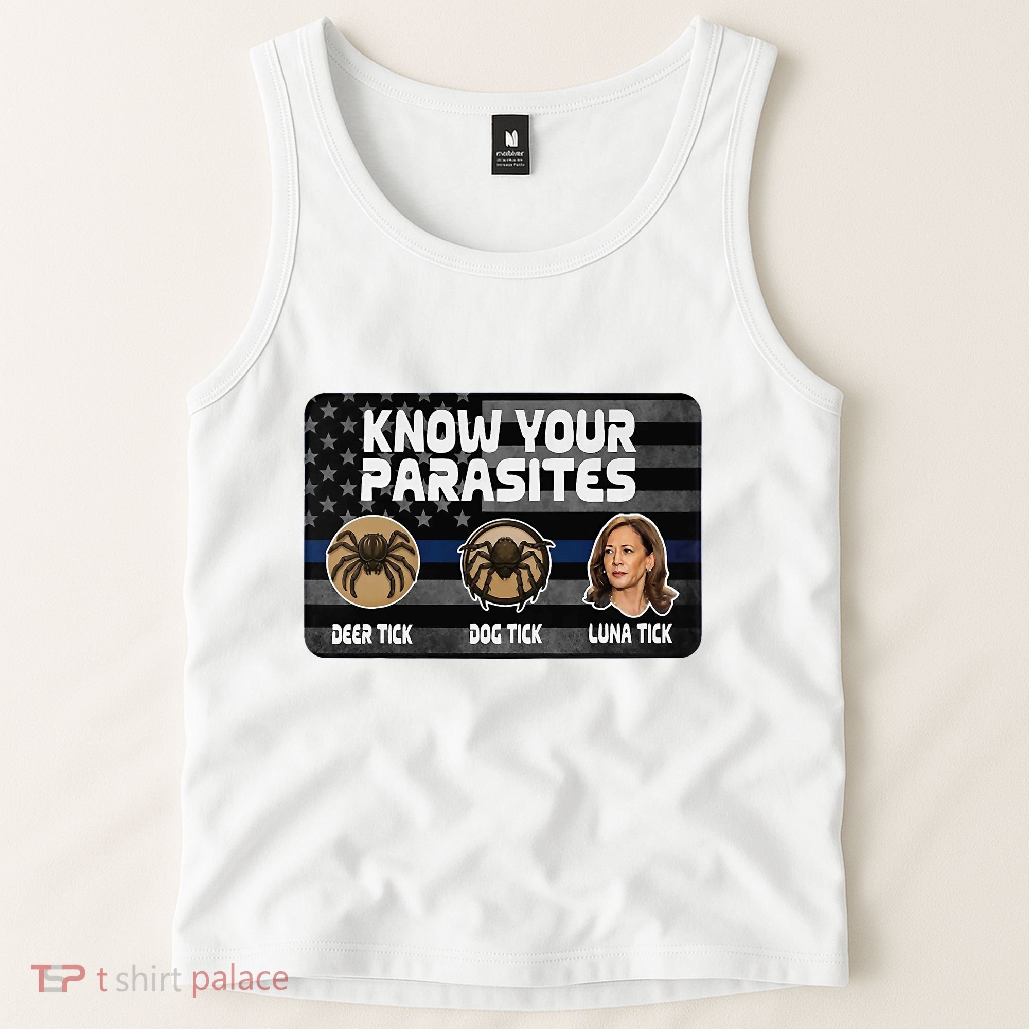 Kamala Know Your Parasites Deer Tick Dog Tick Luna Tick Tank Top