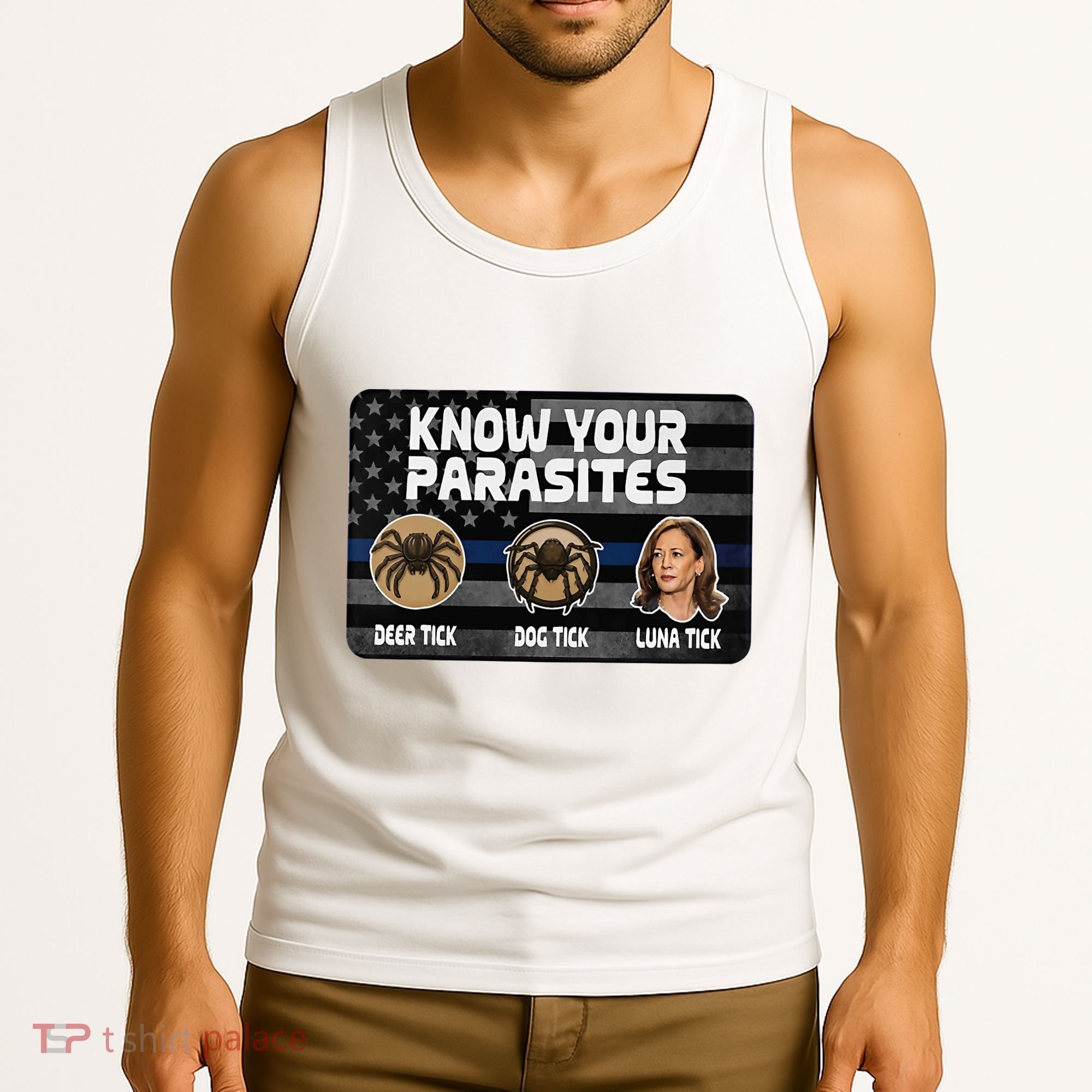 Kamala Know Your Parasites Deer Tick Dog Tick Luna Tick Tank Top