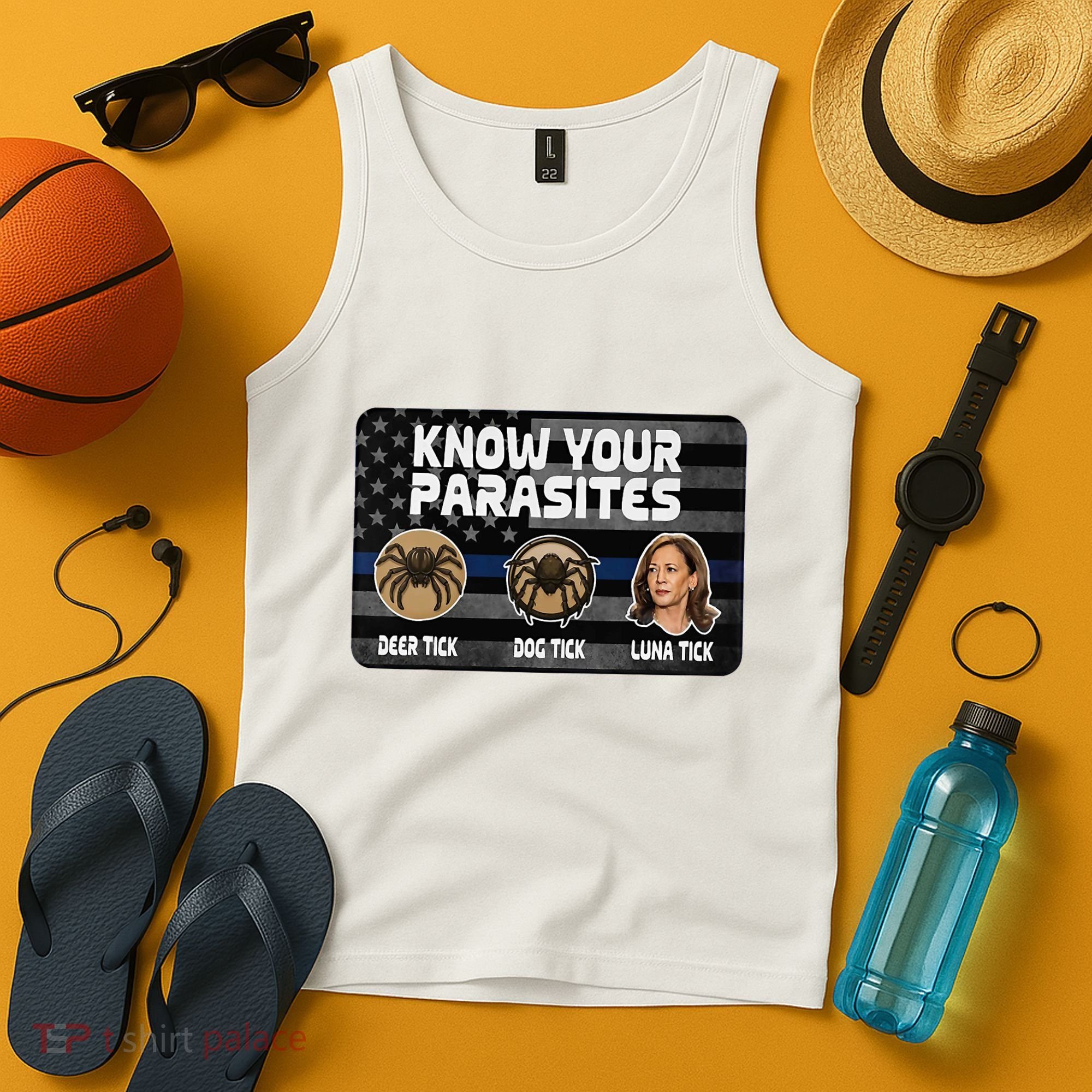 Kamala Know Your Parasites Deer Tick Dog Tick Luna Tick Tank Top