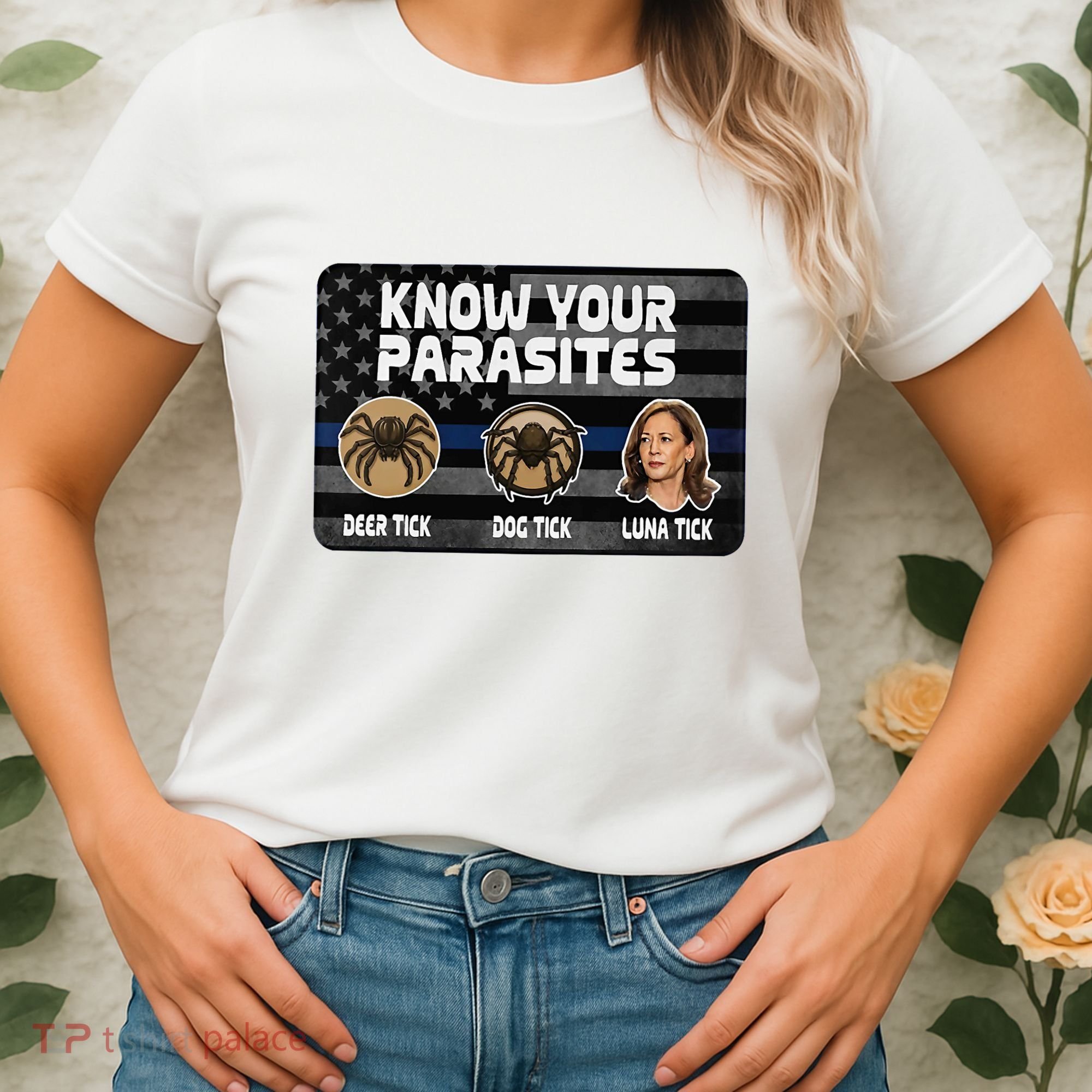 Kamala Know Your Parasites Deer Tick Dog Tick Luna Tick Women's T-Shirt