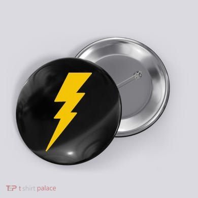 Lightning Bolt Graphic Button