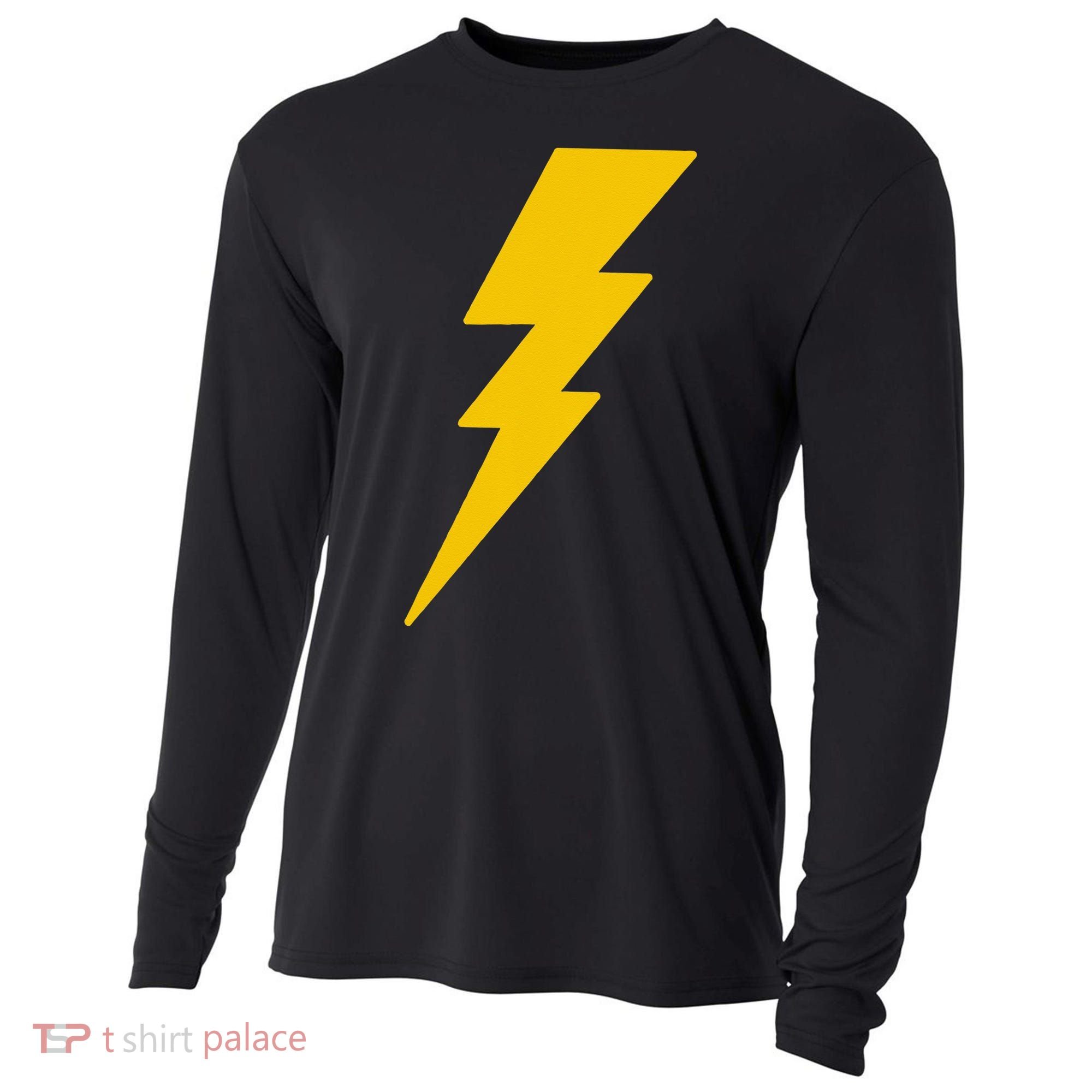 Lightning Bolt Graphic Cooling Performance Long Sleeve Crew