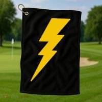 Lightning Bolt Graphic Golf Towel thumb 1