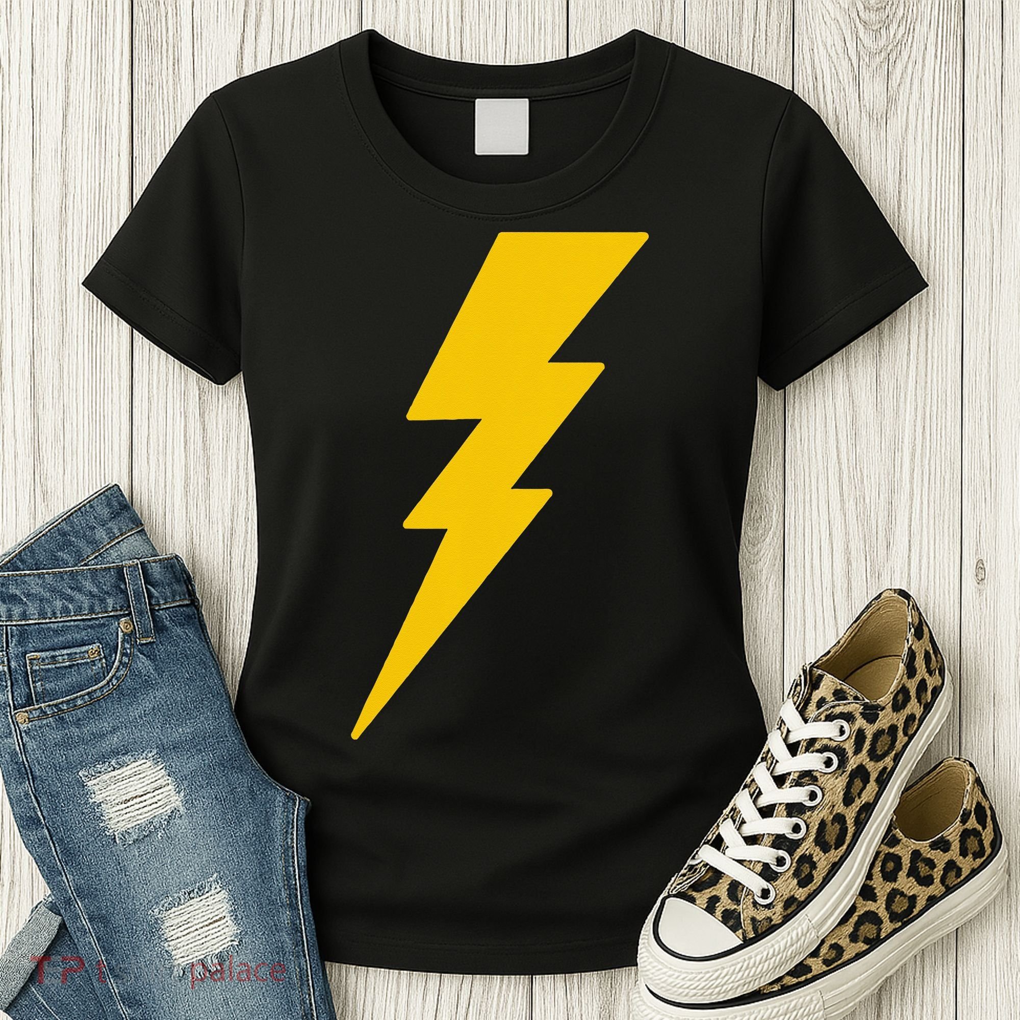 Lightning Bolt Graphic Women's T-Shirt