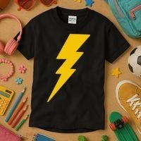 Lightning Bolt Graphic Kids T-Shirt thumb 3