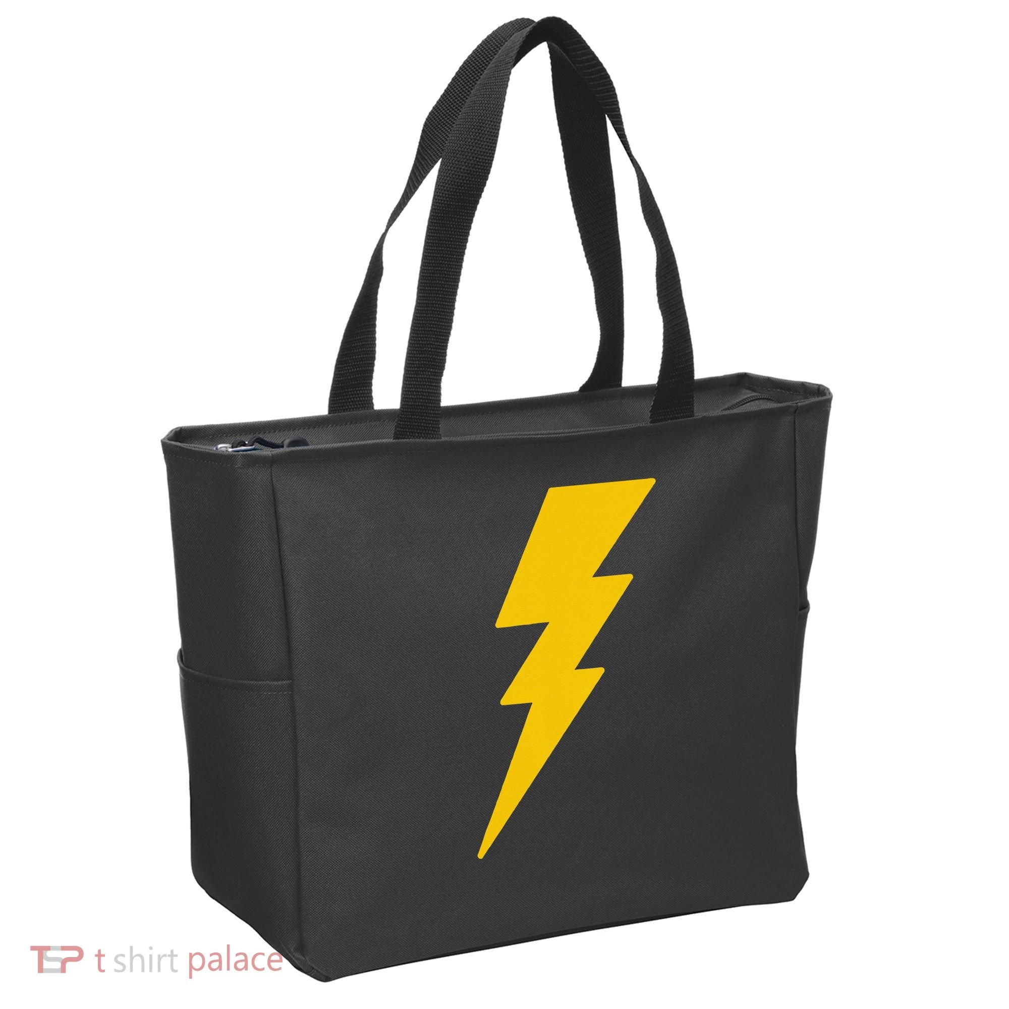Lightning Bolt Graphic Tote Bag