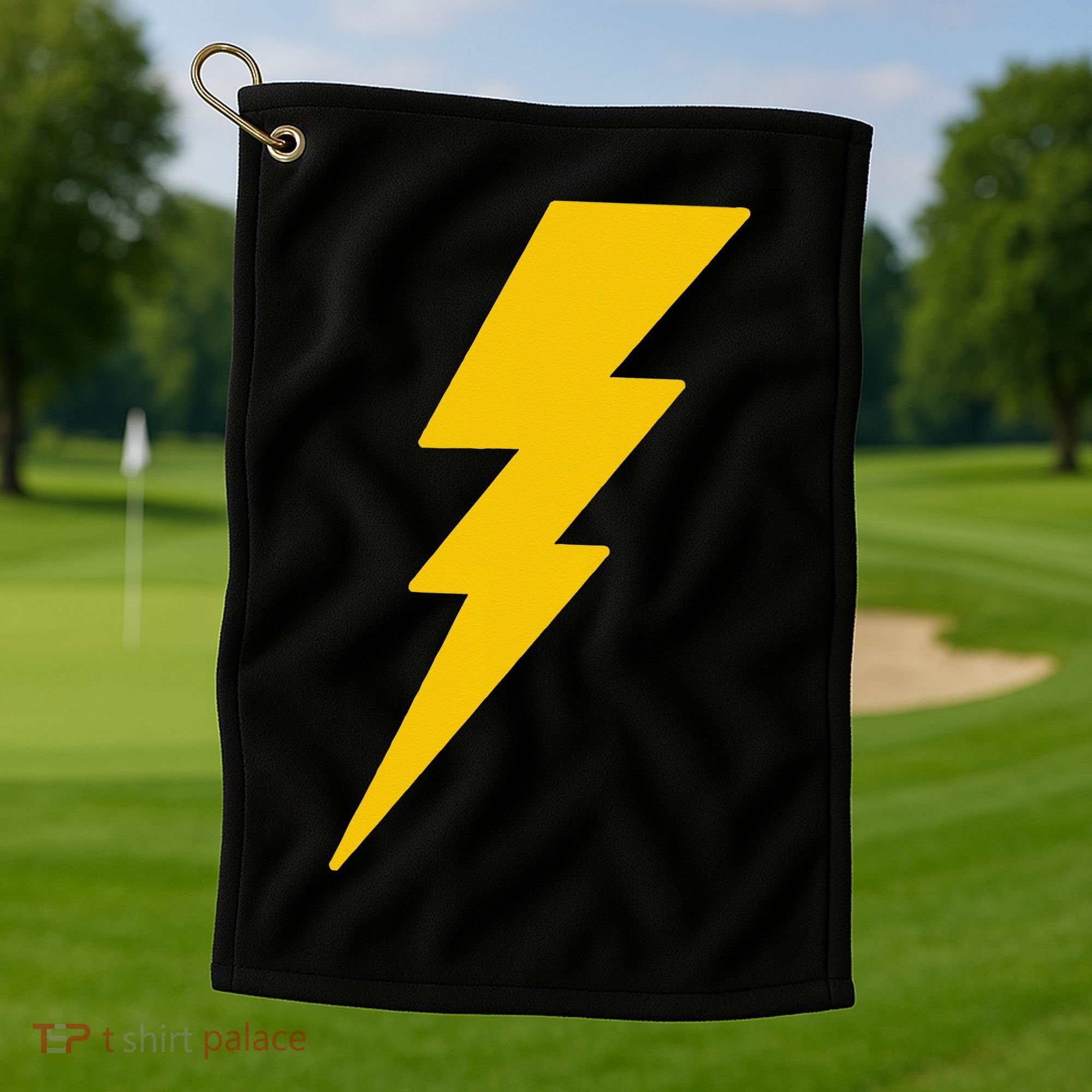 Lightning Bolt Golf Towel