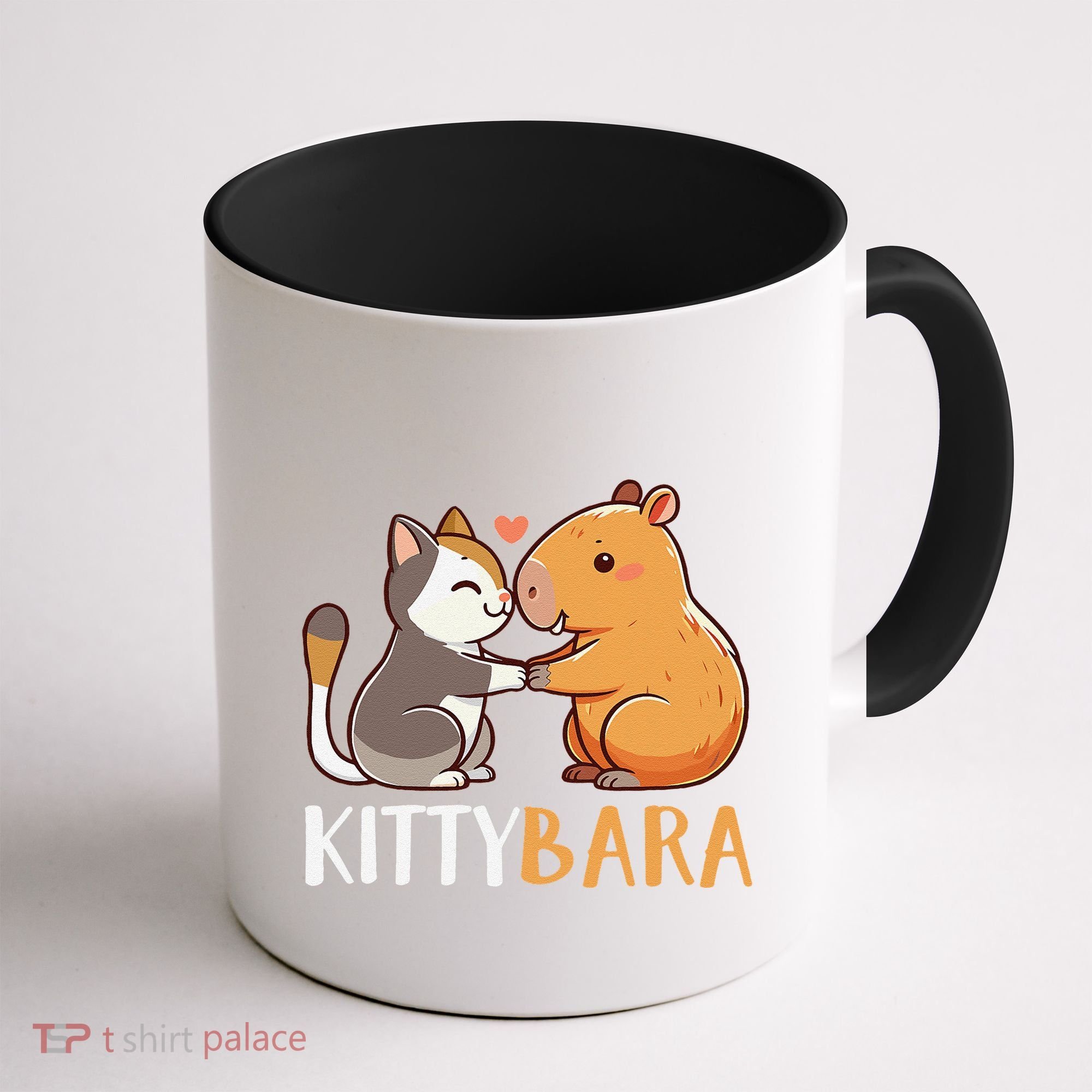 Kittybara Love Capybara Cat Coffee Mug