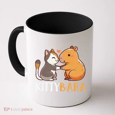 Kittybara Love Capybara Cat Coffee Mug
