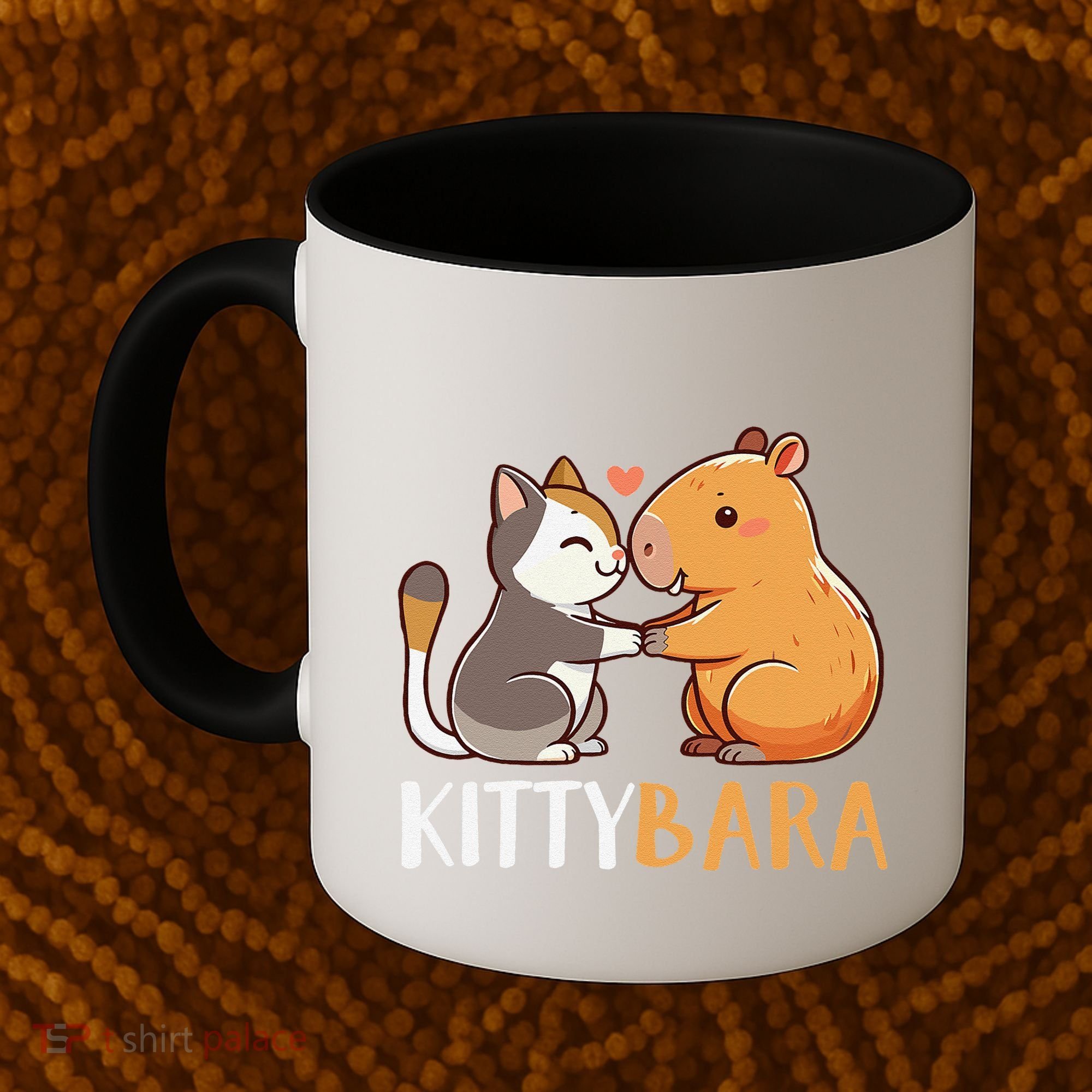 Kittybara Love Capybara Cat Coffee Mug