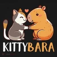 Kittybara Love Capybara Cat Women's Hoodie thumb 2