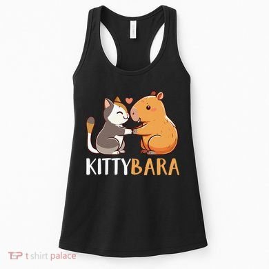 Kittybara Love Capybara Cat Women's Tank Top