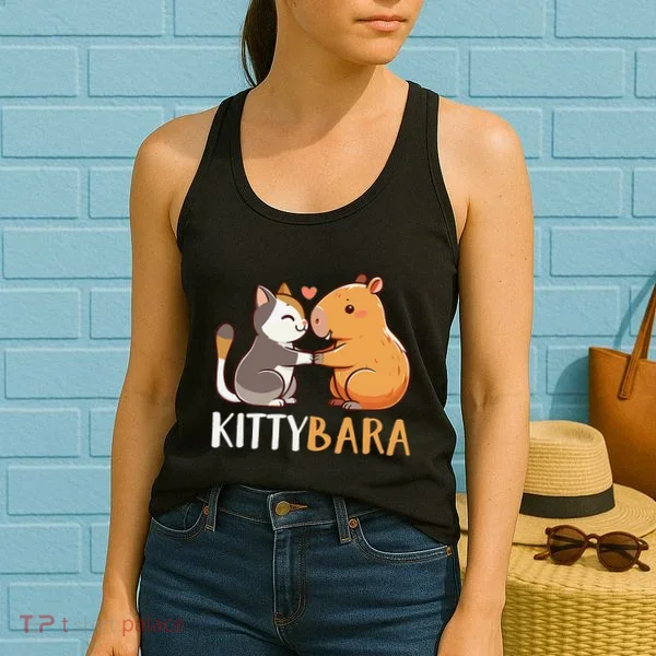 Kittybara Love Capybara Cat Women's Tank Top