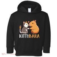 Kittybara Love Capybara Cat Toddler Hoodie thumb 0