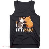 Kittybara Love Capybara Cat Tank Top thumb 0