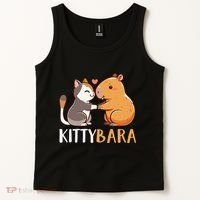 Kittybara Love Capybara Cat Tank Top thumb 2