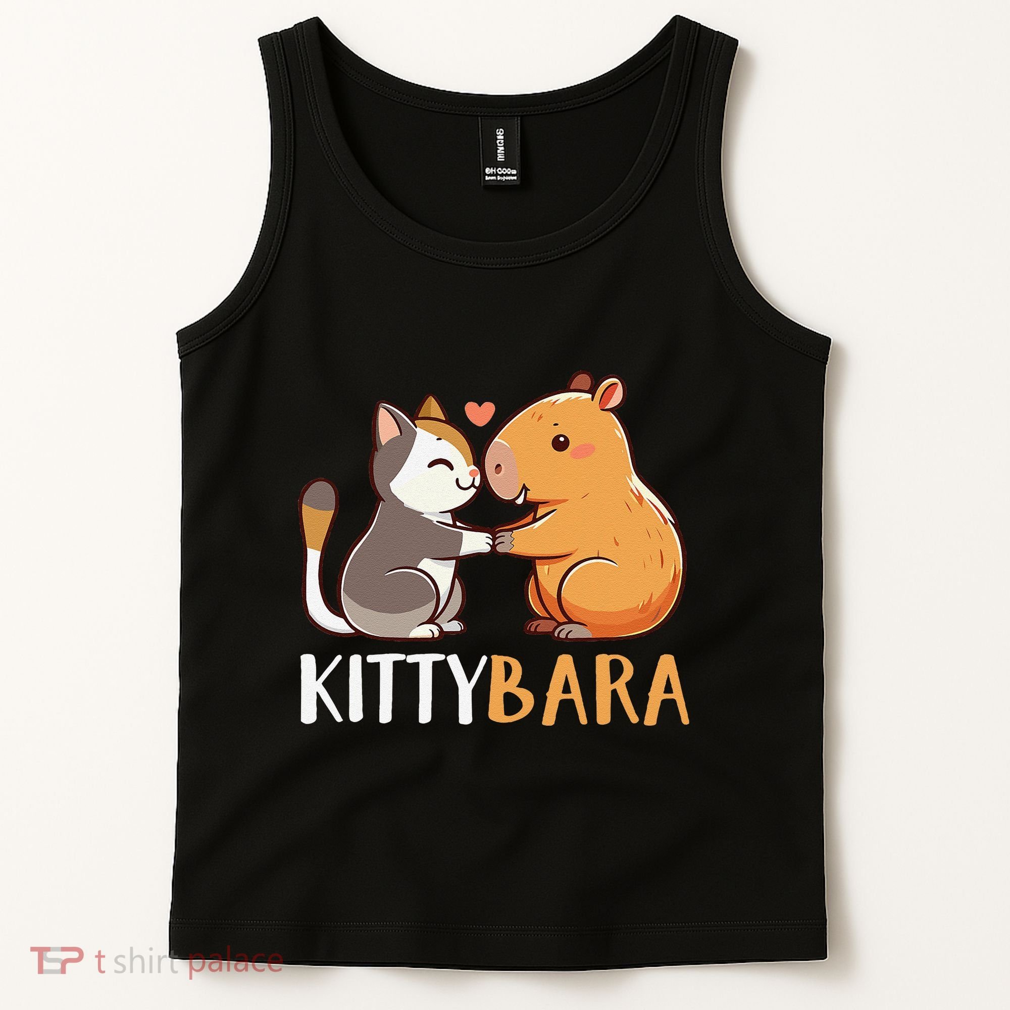 Kittybara Love Capybara Cat Tank Top