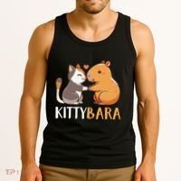 Kittybara Love Capybara Cat Tank Top thumb 3