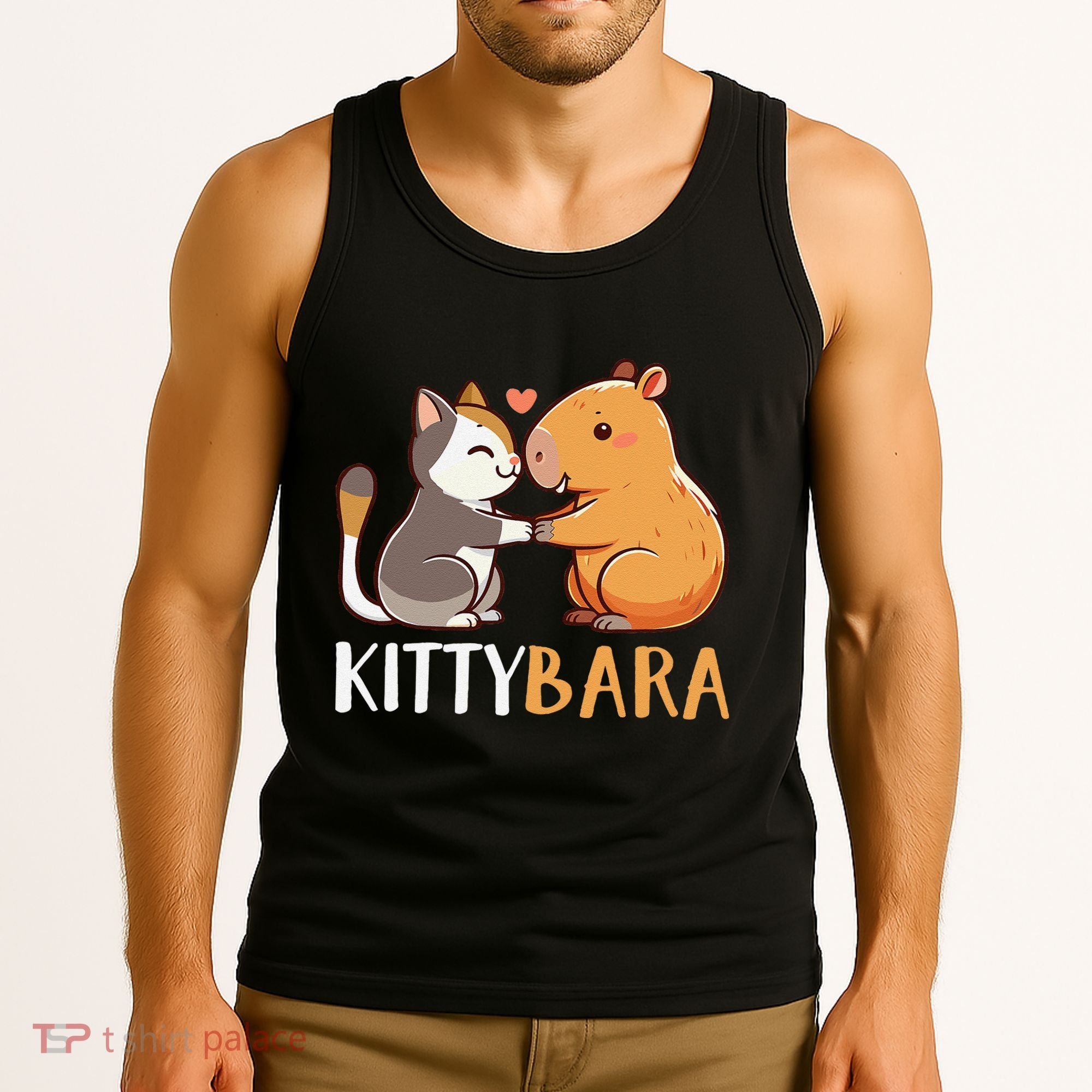Kittybara Love Capybara Cat Tank Top