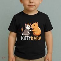 Kittybara Love Capybara Cat Toddler T-Shirt thumb 2