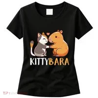 Kittybara Love Capybara Cat Women's T-Shirt thumb 0