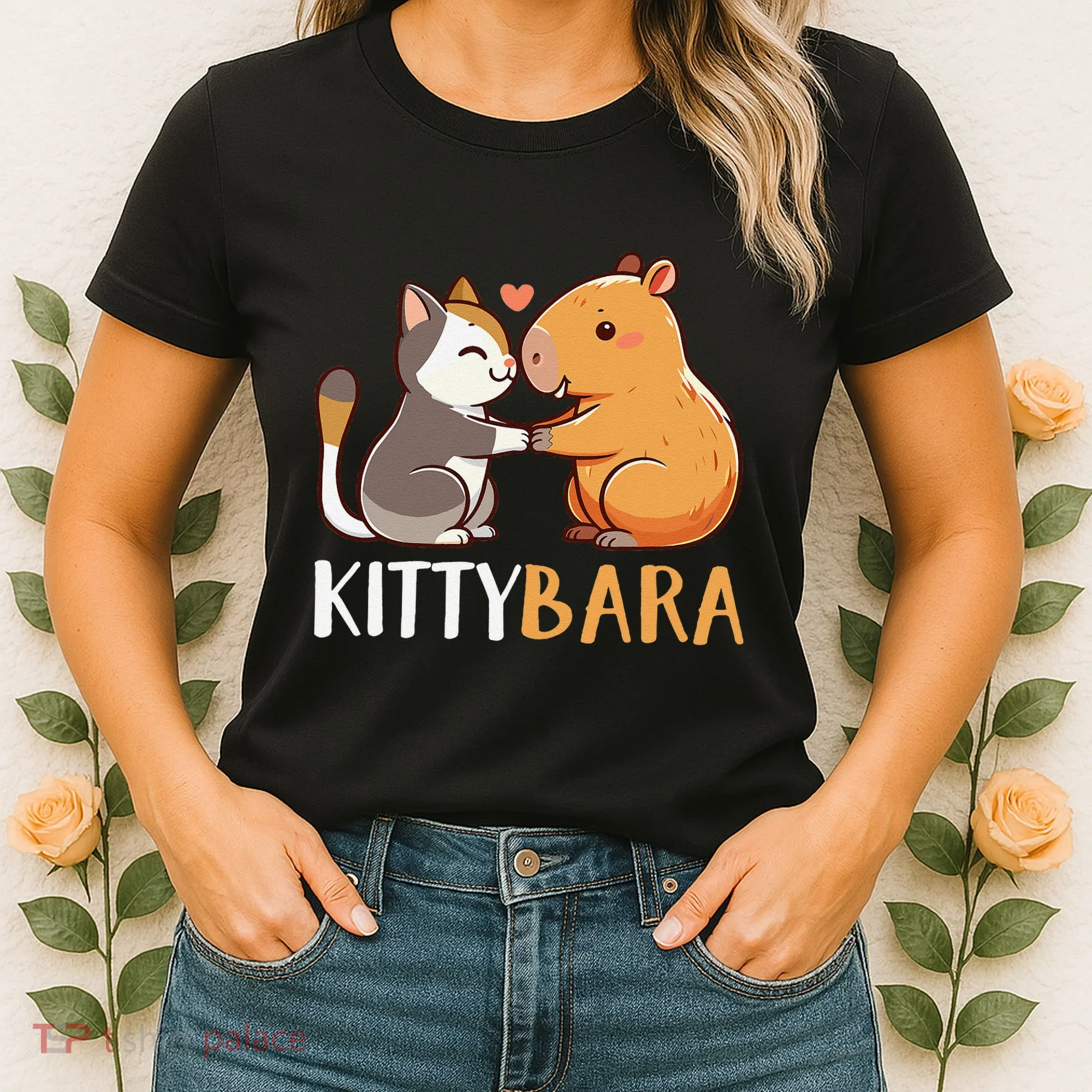 Kittybara Love Capybara Cat Women's T-Shirt