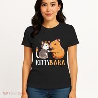 Kittybara Love Capybara Cat Women's T-Shirt thumb 4