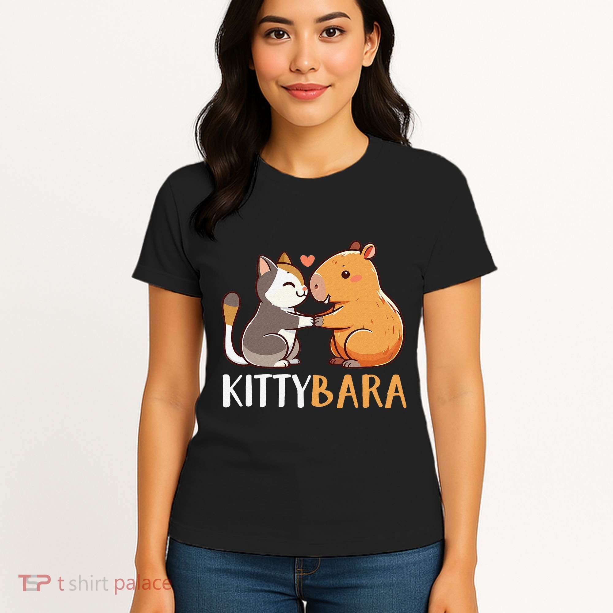 Kittybara Love Capybara Cat Women's T-Shirt