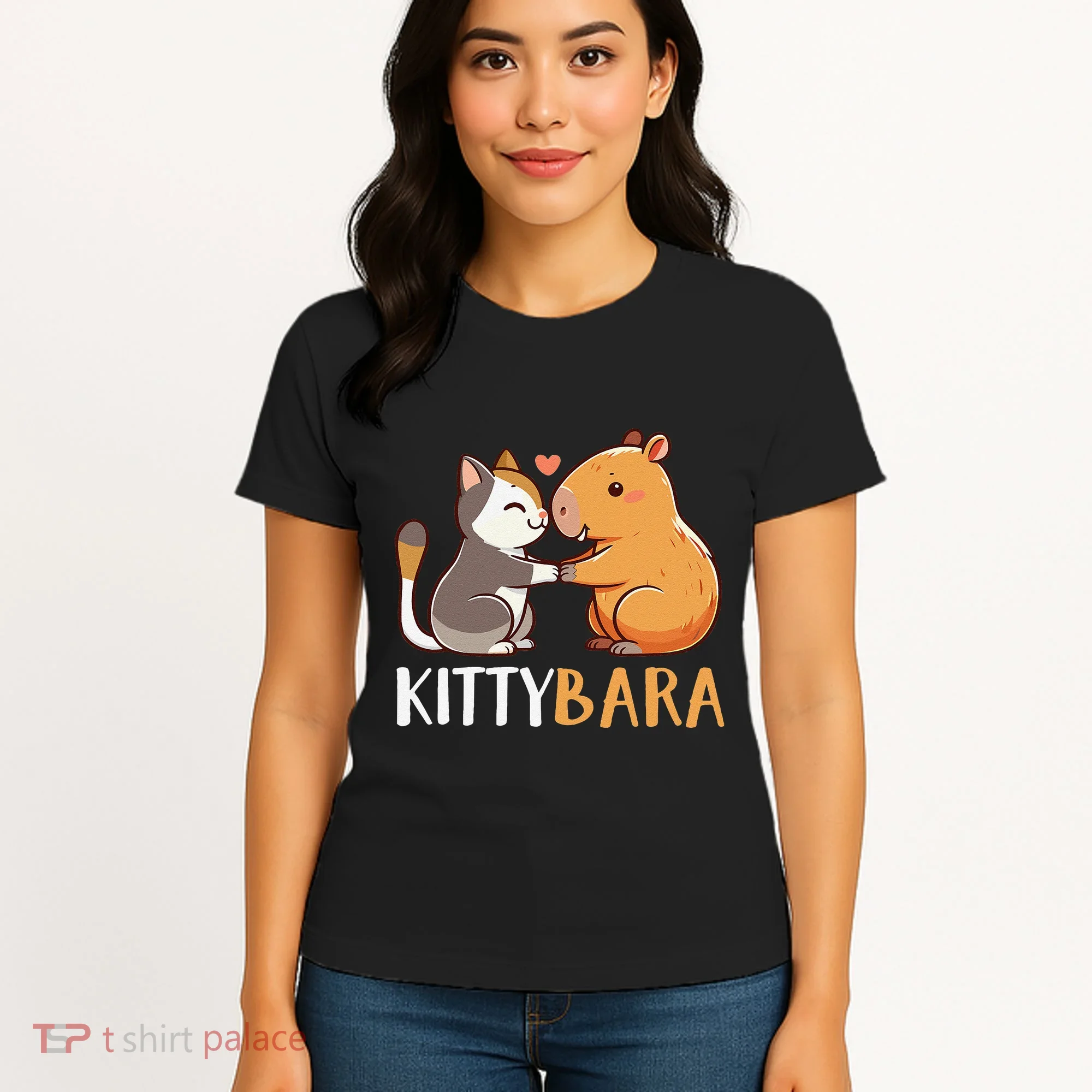 Kittybara Love Capybara Cat Women's T-Shirt