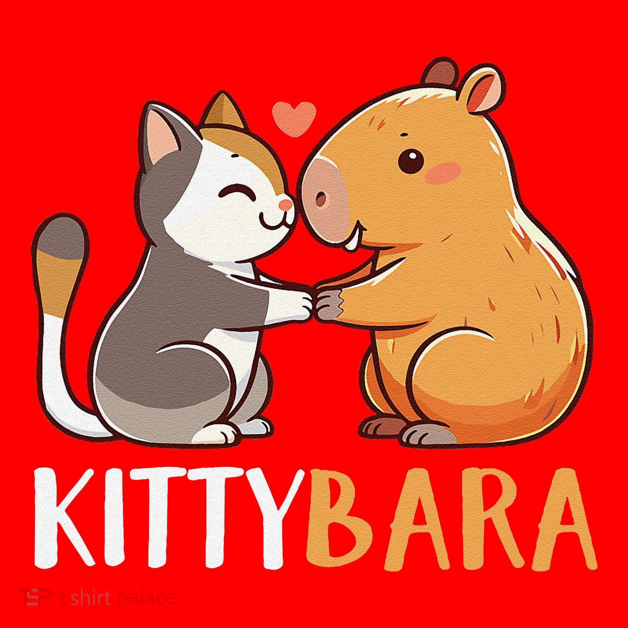 Kittybara Love Capybara Cat Santa Hat
