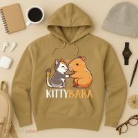 Kittybara Love Capybara Cat Hoodie thumb 3
