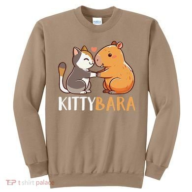 Kittybara Love Capybara Cat Sweatshirt