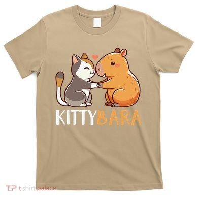 Kittybara Love Capybara Cat T-Shirt