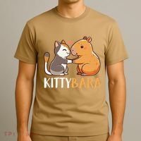 Kittybara Love Capybara Cat T-Shirt thumb 3